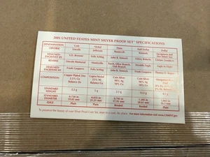 2000 - 2001 - 2004  U.S. Silver Proof Set – 10 Coins w/ Original Box & COA OGP - Picture 1 of 24