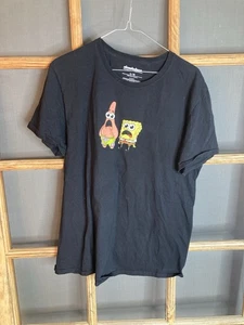 Camiseta negra Nickelodian Comic para hombre talla L Bob Esponja y otros - Imagen 1 de 11