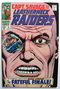 CAPT. SAVAGE & HIS LEATHERNECK RAIDERS #4 VF- Marvel Comic BARON STRUCKER 1968 - Picture 1 of 4