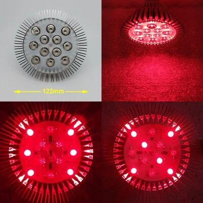 36W PAR38 Deep Red 730nm / 660nm / 850nm 830nm LED Lamp Light Bulb Therapy Plant - Image 1 of 2