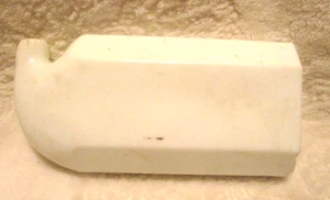 Antique~White Milk Glass~Tooth Powder Bottle~Patented Flask~Late 1800's - Picture 1 of 11