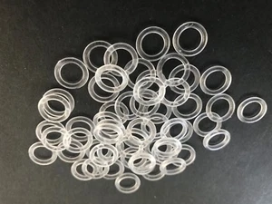 13mm Clear Curtain Rings Plastic Roman Blind  - Picture 1 of 1