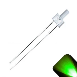 20 x 2 mm Torre Verde Puro LED Faro Super Brillante LEDs Modelo Escala de Edificio - Imagen 1 de 3