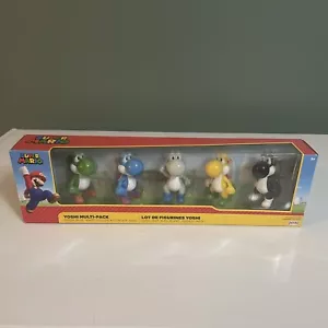 NEW! Nintendo Super Mario Bros. 2.5” Yoshi Action Figure 5 Multi-Pack Box Sealed - Picture 1 of 5