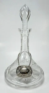 Russian Cut Crystal Glass Ships Brandy Decanter. - Picture 1 of 15