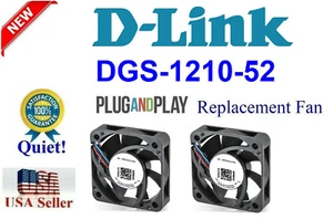 2x "QUIET" Replacement Fans, compatible for D-Link DGS-1210-52 - Picture 1 of 4