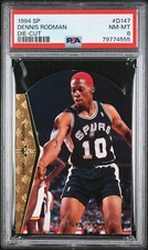 Dennis Rodman Upper Deck SP Die-Cut PSA 8 (D147) pop 8 1994