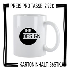 36 x Tassendruck, individuelle Fototasse, bedruckte Motivtasse, Tasse mit Logo