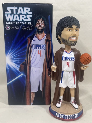 NIB Los Angeles LA Clippers Milos Teodosic Star Wars Night Bobblehead NEW IN BOX Cover