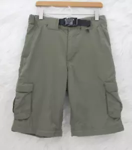 Boy Scouts of America Cargo Shorts Boys XL Green Switchback Supplex Nylon #295 - Picture 1 of 14