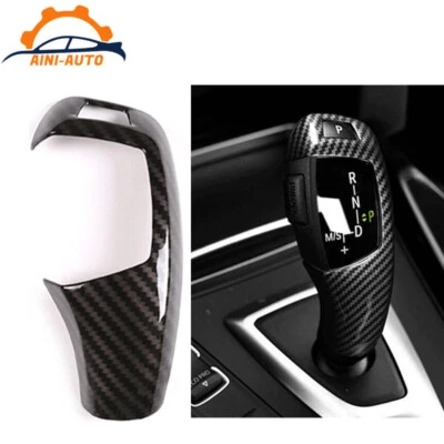 Carbon Fiber Style Shift Cover Accessories for BMW X3 X4 X5 X6 F30 F10 F20 F34 Foto 1 de 4