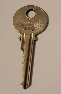 Post Office PO Dept Box 00513 Key Made USA - Picture 1 of 3