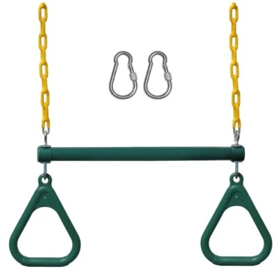 Jungle Gym Kingdom Trapeze Swing Bar with Heavy Duty Chain & Locking Carabiners - Image 1 of 4