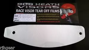 SHOEI, KBC, SCORPION  RACE VISOR TEAR OFFS, CLEAR, BULK PACKET OF 30, BHVT007 - Picture 1 of 1