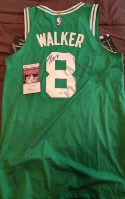 SIGNED Authentic NBA Nike Boston Celtics Kemba Walker 8 Jersey 44 Auto JSA COA - Image 1 of 4