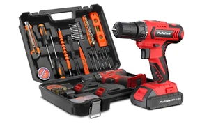 Herramienta con taladro inalámbrico 20V, pack de 2 baterías de litio, 30N.m - Picture 1 of 7
