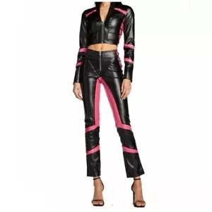 I.AM.GIA Pink Biker Co-ord Set XS muñecas de cuero sintético matar - Imagen 1 de 21