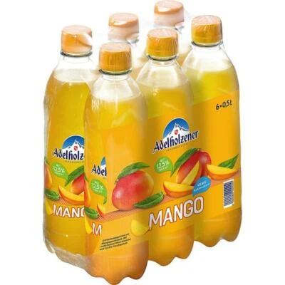 Adelholzener Mango 0,50 L Flasche, 18er Pack (18x0.50 L )  Einweg-Pfand - Bild 1 von 2