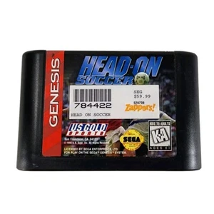 Head On Soccer (Sega Genesis, 1995) - Cartridge Only Video Game Vintage Football - Picture 1 of 6