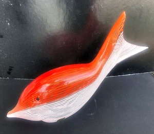 Murano Hand-Blown Crystal Glass Fish Sculpture Signed & Numbered 6/500 Vintage - Picture 1 of 14