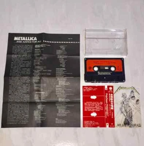 Metallica 1988 And Justice for All Taiwan Edition Cassette Tape w/ Promo Insert - Picture 1 of 8