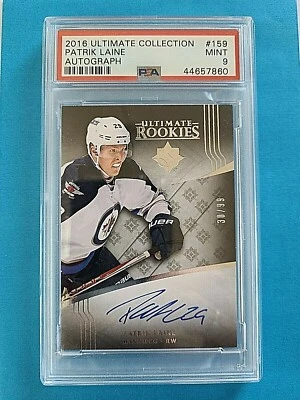 2016-17 Patrik Laine Ultimate Rookie Autograph RC Auto /99 PSA 9 MINT - Image 1 of 2