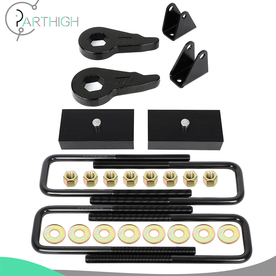 For 2001-2010 Chevy Silverado 2500 3500 HD Leveling Lift Kit 3" Front 1.5" Rear - Image 1 of 4