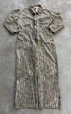 VTG Walls 80s 90s Men’s Realtree Camo Unlined Coveralls Large Reg Made In USA - Image 1 of 4