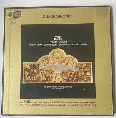 Verdi Leonard Bernstein London Symphony Requiem Quadraphonic 2* LP Box Set USA - Image 1 of 3