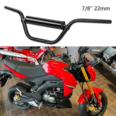 7/8'' 22mm Dirt Bike Handlebars For Kawasaki Z125 PRO Z400 Z650 Z900 Honda Grom - Image 1 of 4