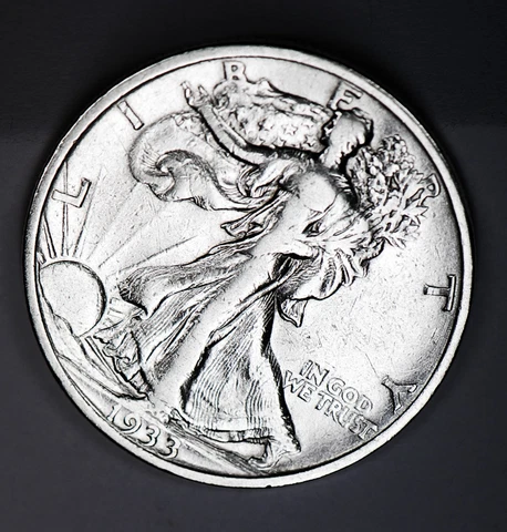1933-s Walking Liberty Half. High Grade.   (Inventory A) Cover