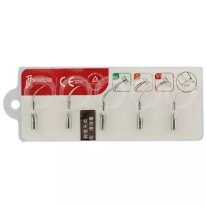 5*Woodpecker Piezo Tips Perio P1 EMS Ultrasonic Scaler Tip Subgingival Scaling - Picture 1 of 9