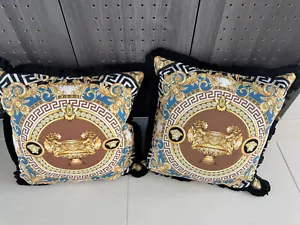 Wykonane na zamówienie poduszki Versace - 2 poduszki X 18", Meduza, La Coupe des dieux - Zdjęcie 1 z 5
