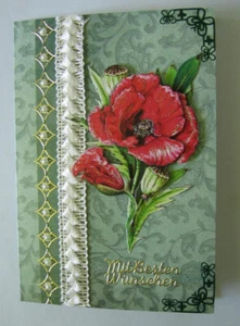 3D Grußkarte Geburtstag Klatschmohn B6 - Bild 1 von 1