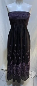 ❤️Lapis Boho Convertible Tube Dress Cover-Up Maxi Skirt Dress One Size NWT - Picture 1 of 20