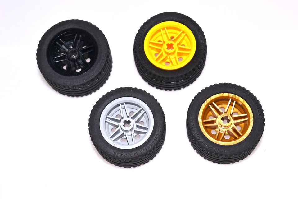 LEGO® Technic Reifen mit Felge, Räder 43,2 x 22 ZR Farbe zur Wahl, 4 Stück - Bild 1 von 1