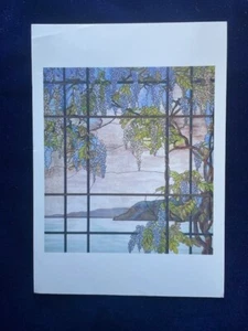 Vista de Oyster Bay Louis Comfort Tiffany 1905 vitral arte postal - Imagen 1 de 2