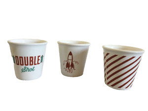 JAMIE OLIVER ESPRESSO COFFEE SHOTS CERAMIC STACKING CUPS X 3 - 40ml