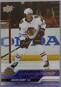 2023-24 Upper Deck Series 1 Young Guns #218 DAVID GUST Chicago Blackhawks