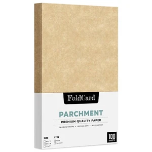 Aged Parchment Paper, Writing, Printing, Copy, 24w (90gsm), 8.5 x 14, 100 Qty - Picture 1 of 8