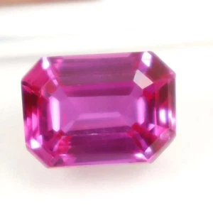 Piedra preciosa suelta 642 zafiro facetada rosa natural con certificación GIE 7,60 quilates - Imagen 1 de 8