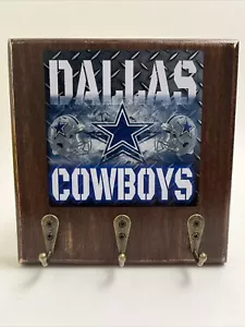 Dallas Cowboys Rustic wall decor Man cave key hanger holder Zinc Alloy Hooks - Picture 1 of 5