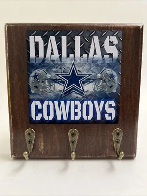 Dallas Cowboys Rustic wall decor Man cave key hanger holder Zinc Alloy Hooks - Image 1 of 4