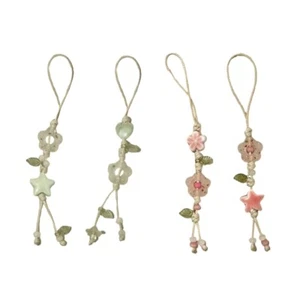 Delicate Star Flower Phone Chain Unique Phone Pendant Ceramic Texture for Phone - Zdjęcie 1 z 10