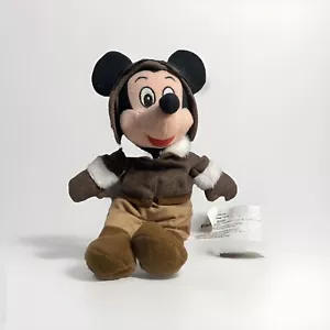 Disney Store Pilot Mickey Mouse 8” Mini Bean Bag Plush - Picture 1 of 5
