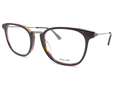 Police Glasses Frame Clint 3 Black over Brown Havana 51mm Eyeglasses VPL686 0NK7 - Image 1 of 4