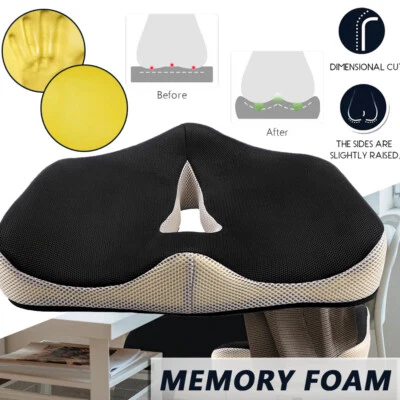 MARKENLOS Memory-Schaum Sitzkissen Steißbeinkissen Sitzauflage Hämorrhoide Prostata Kissen