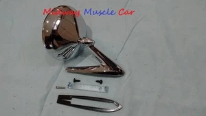 correct outside round side view mirror 64 65 66 Pontiac GTO Firebird Bonneville - Picture 1 of 3