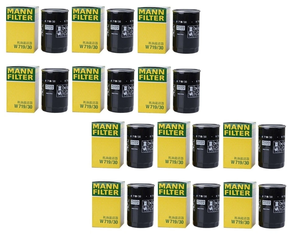Juego de 12 filtros de aceite de motor Mann para Audi TT Quattro VW Cabrio Golf Jetta Passat Foto 1 de 1
