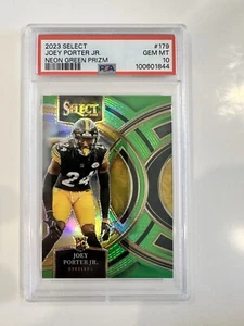 2023 SELECT LIME GREEN ROOKIE PREMIER /49 PSA 10 JOEY PORTER JR STEELERS - Bild 1 von 2